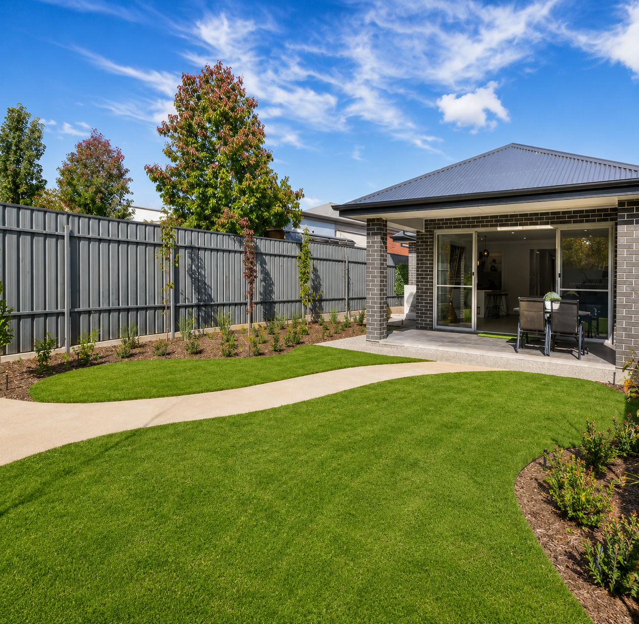 A completed Creative Green garden