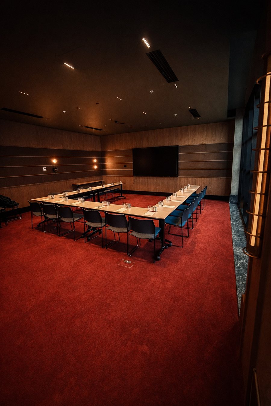 Hannah St Hotel Melbourne, a conference room set in a hollow square