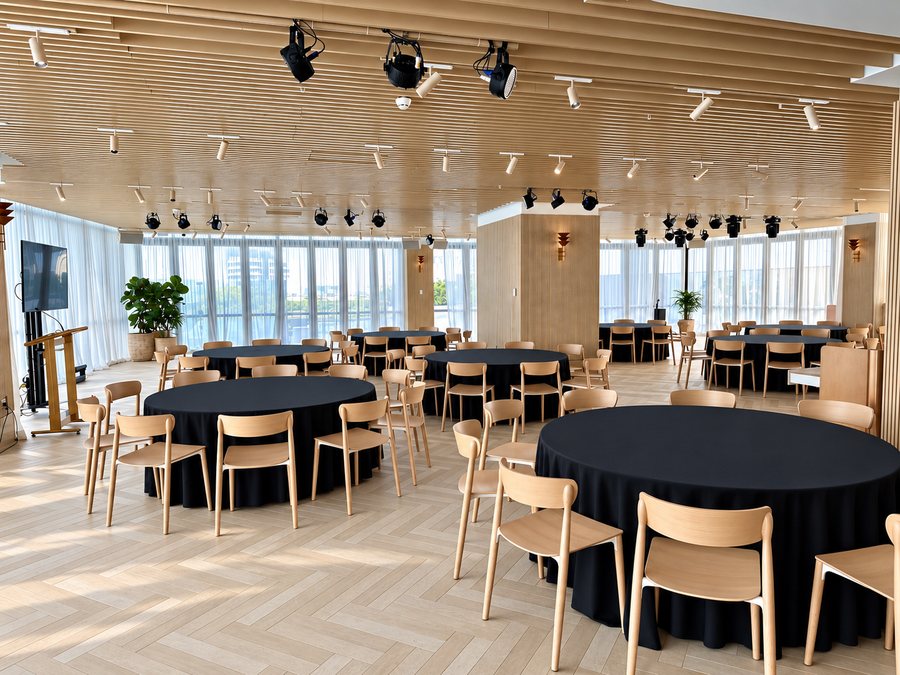 The Star Gold Coast, an event space set with round tables